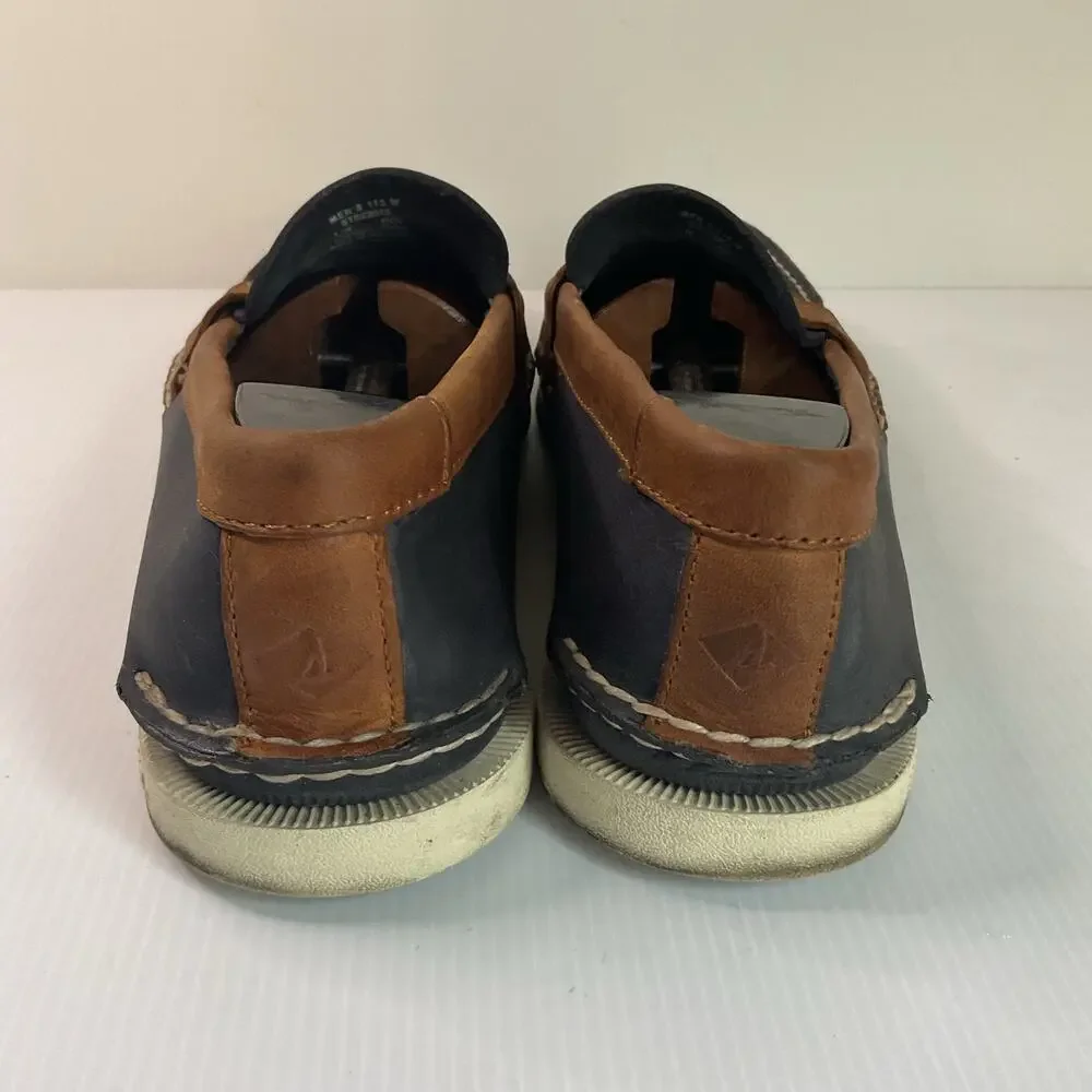 Sperry Top-Sider Men’s Loafers Leather Upper Blue Brown Slip-On Casual 11.5